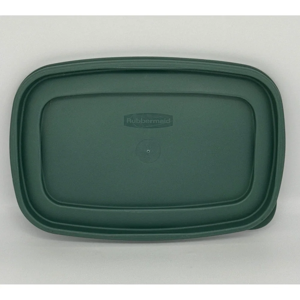 Rubbermaid Forest Green Rectangular Replacement Lid‎ 1Z08 3 BPA Free 10x6.5 Inch